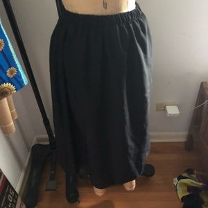 Ankle Length Black Skirt